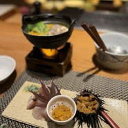 雲丹と海老の専門店　魚漁魚　西中洲