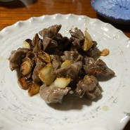 砂肝にんにく炒め