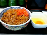 牛丼並と玉子