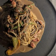 ポルチーニクリームパスタ