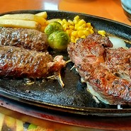 ステーキとハンバーグ