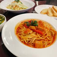 地中海野菜のパスタ