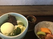 クリームあんみつ