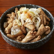 自慢のもつ煮！