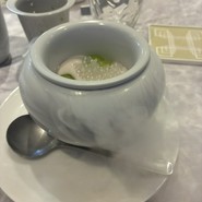白い煙の出る　美味しいデザート