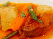 仔羊肩肉とかぶのトマト煮