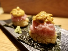 ネギトロと雲丹シャリ