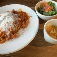 季節野菜のパスタ