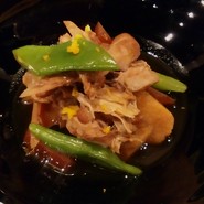 赤鶏と海老芋の煮もの