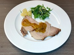 自家製ジャンボブランのロースト　ハニーマスタードソース