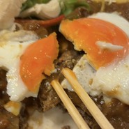 目玉焼きは固めの焼き具合！