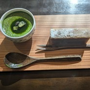 抹茶プリン、濃厚です、