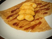 リンゴのキャラメリゼ ※焼きリンゴの乗ったクレープ