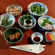 夕食の小鉢料理
