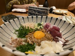 ばくだん納豆(のりに巻いて食べます)