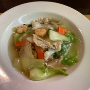 ランチ　揚げそば
