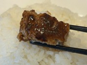 ハンバーグはご飯でバウンドさせます！