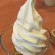 締めにクーポン利用のソフトクリーム200円！