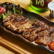 ブランド豚つまりポークの熟成ロース粕漬け焼き