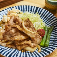 ブランド豚つまりポークの生姜焼き