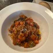 トマトソースのパスタ