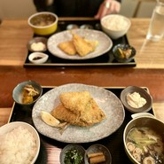 アジフライ定食