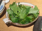 根みつばのお浸し温