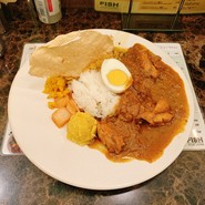 チキンカレー2種コンボ（➕mix豆カレー）