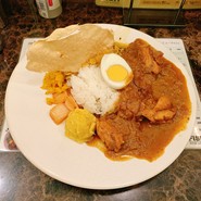 チキンカレー2種コンボ（➕mix豆カレー）