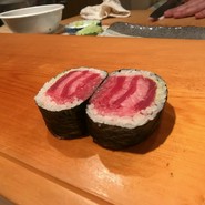 鉄火巻き(マグロのミルフィーユ)