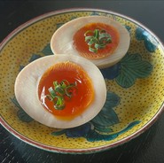 半熟玉子の蕎麦汁漬け