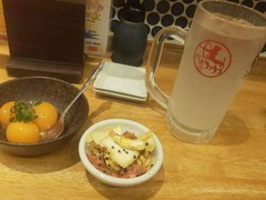 サワー·お通し·べっこう玉(？商品名合ってるかな？)まずは頼むべし！！