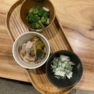 こだわりおばんざい3種盛り合わせ