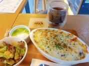 本日のランチ　キーマカレードリアセット　