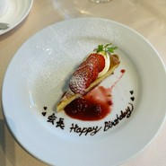 お誕生日プレートも作ってくれます(予約時に)