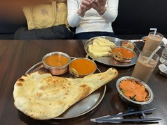 日替わりとキーマのお得セットのカラー大盛りです笑笑