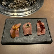 極み炙り握り3種