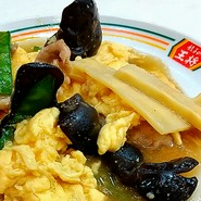 玉子とキクラゲの炒め物(肉と玉子のいりつけ)