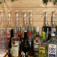 21時まで宿泊者限定飲み放題のアルコール