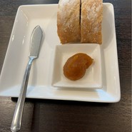 シェフお任せコース:7700円　りんごのジャムで