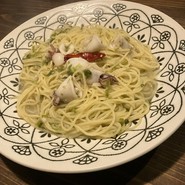 ヤリイカとあおさのペペロンチーノ