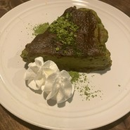抹茶のチーズケーキ