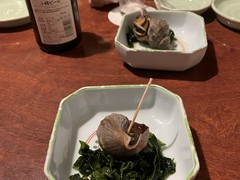 お通し　みんな大好き　つぶ貝でした！