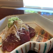 お造り：もどり鰹　