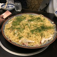 超大盛りのペペロンチーノ