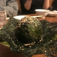 ゴマの葉おにぎり