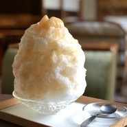 桃のかき氷