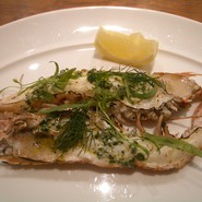 赤座海老のグリル（海老の旨味と食感にバターの香り）