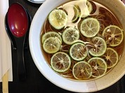 季節メニューかぼす蕎麦/冷製