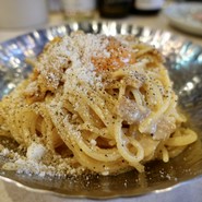 冷静うにのカルボナーラ